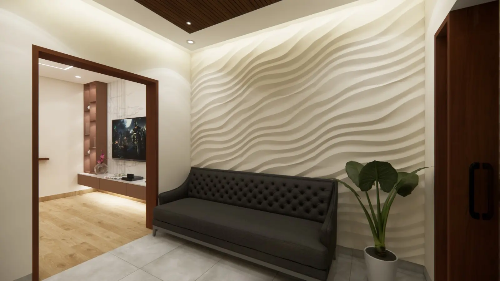 modern 3D wall panel design